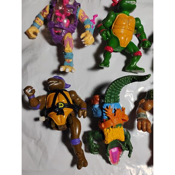 Lot of 8 Vintage Teenage Mutant Ninja Turtles Broken Figures Good For Parts - Picture 5 of 13